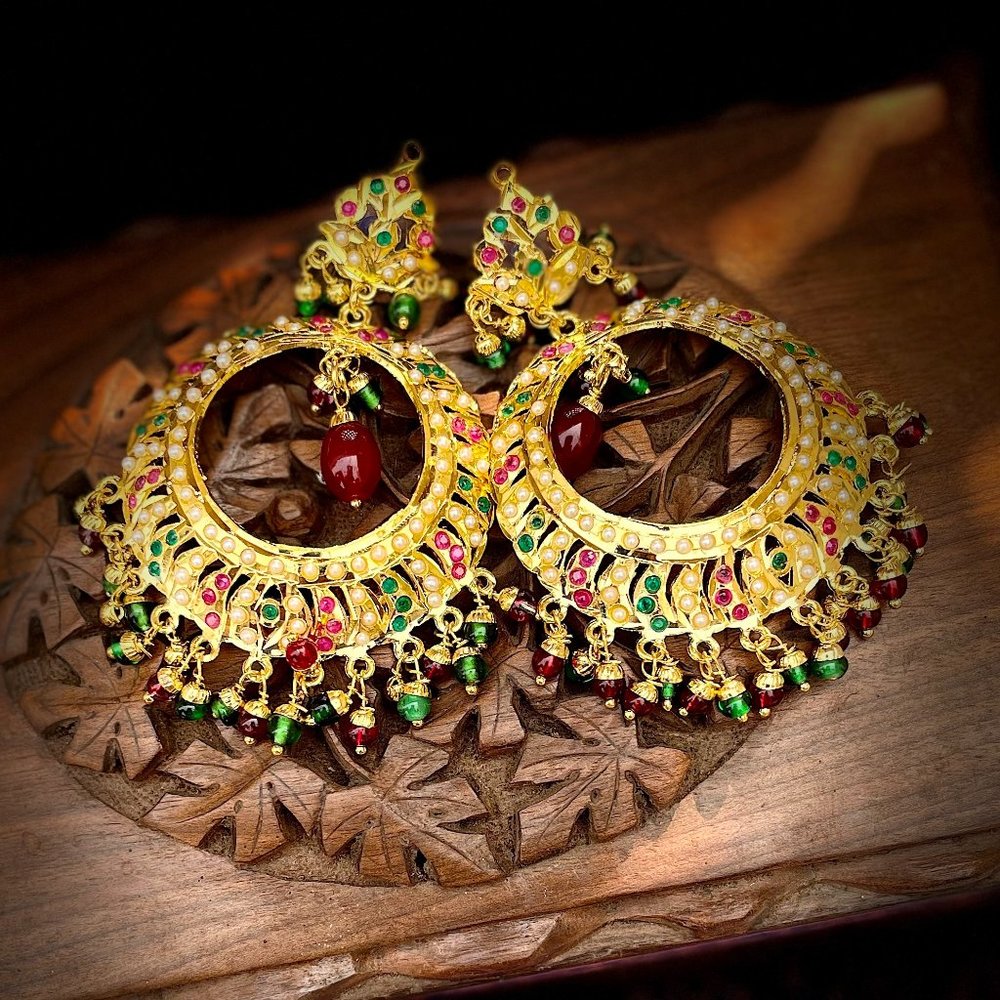 Preet, The Gold Plated Chandbalis